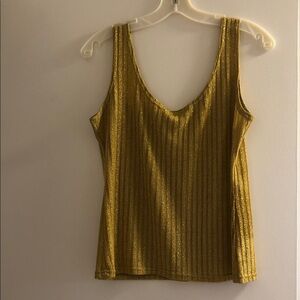 Gold Sleeveless Women's Top